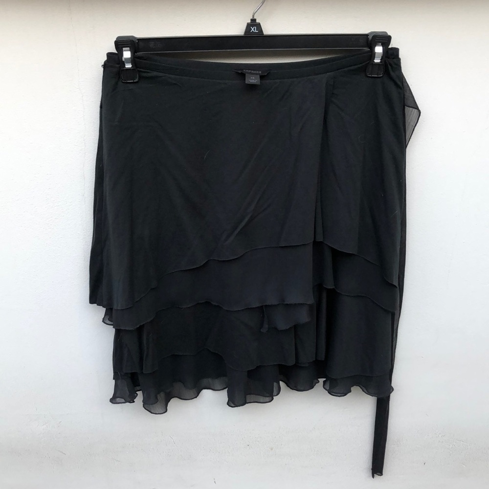 ☀️ Express Black Layered Skirt | XS